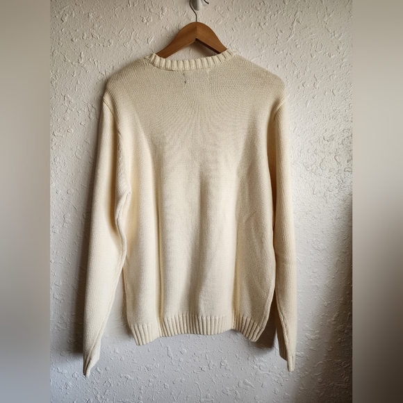 Chaps Crew Neck Longsleeve Knit Men's Casual Sweater - Picture 2 of 3